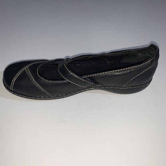 Clarks Shoes Womens Size 11 Black Mary Jane Flats Bendables Comfort Walking - Picture 3 of 10